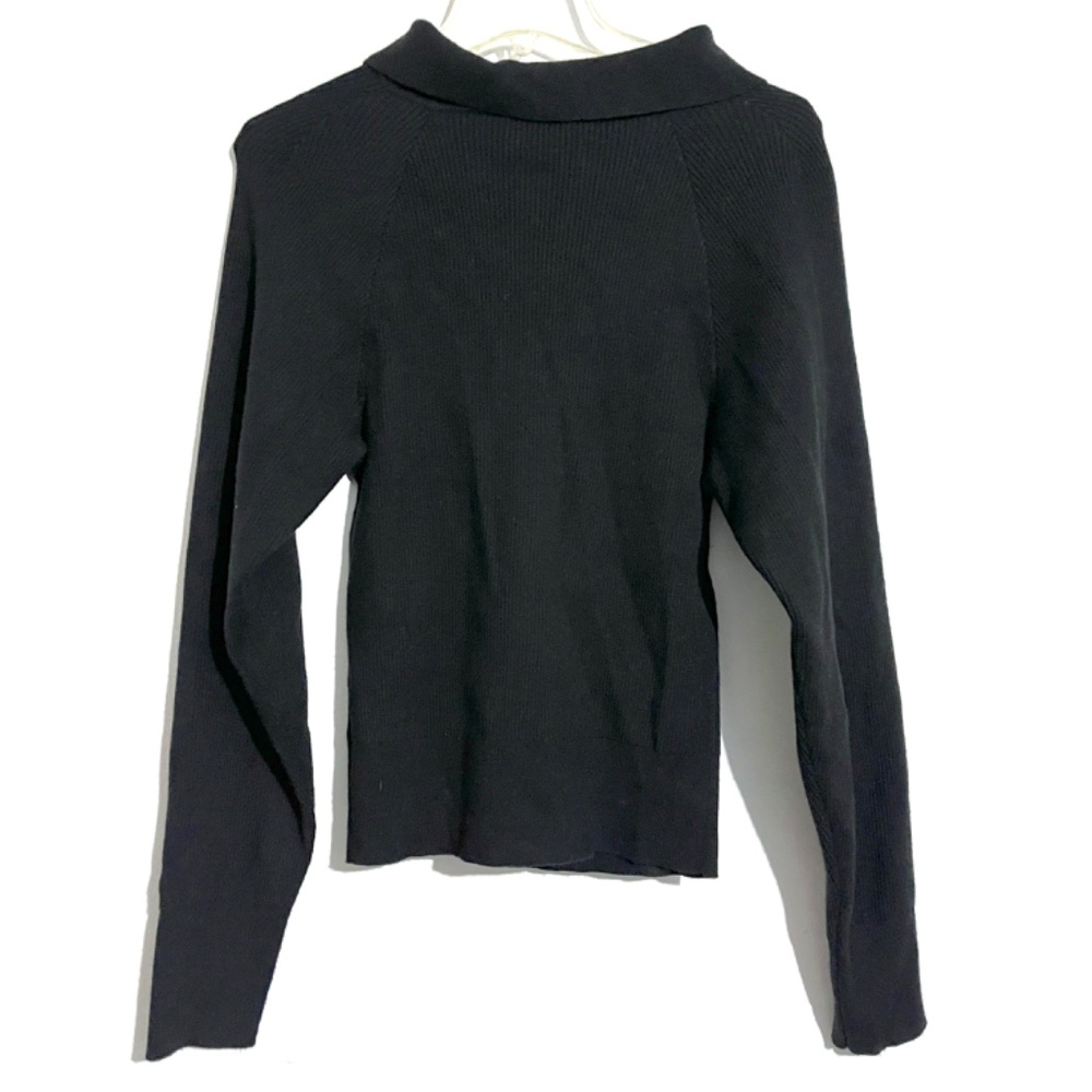 Jonathan Simkhai Ribbed Collared Layered Shrug Top - Picture 7 of 12